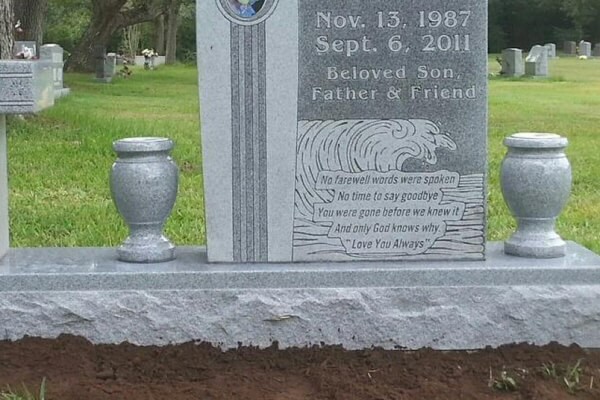 Headstone With Vase Safford AZ 85548
